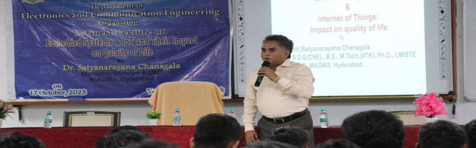 GUEST LECTURE BY SATHYAMURTHY SIR